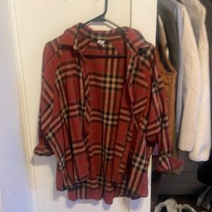 Oversized button down shirt